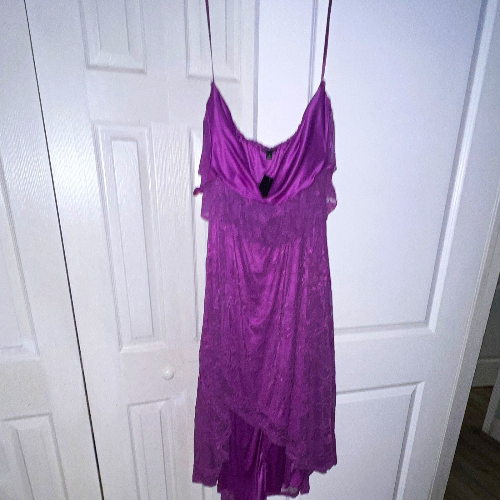 Torrid Women’s Floral Purple Lace Slip Chemise Adjustable Straps Plus 2