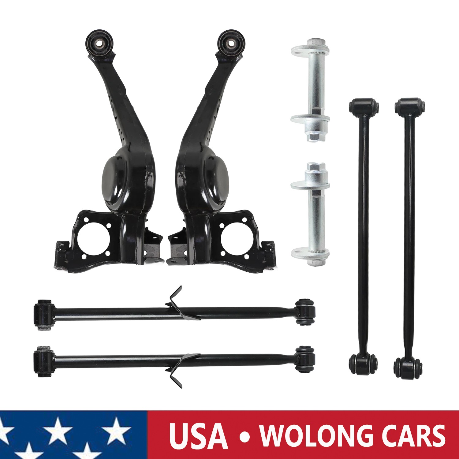 Rear Upper & Lower Control Arms Kit w/Bolts for 2001-2005 Toyota RAV4