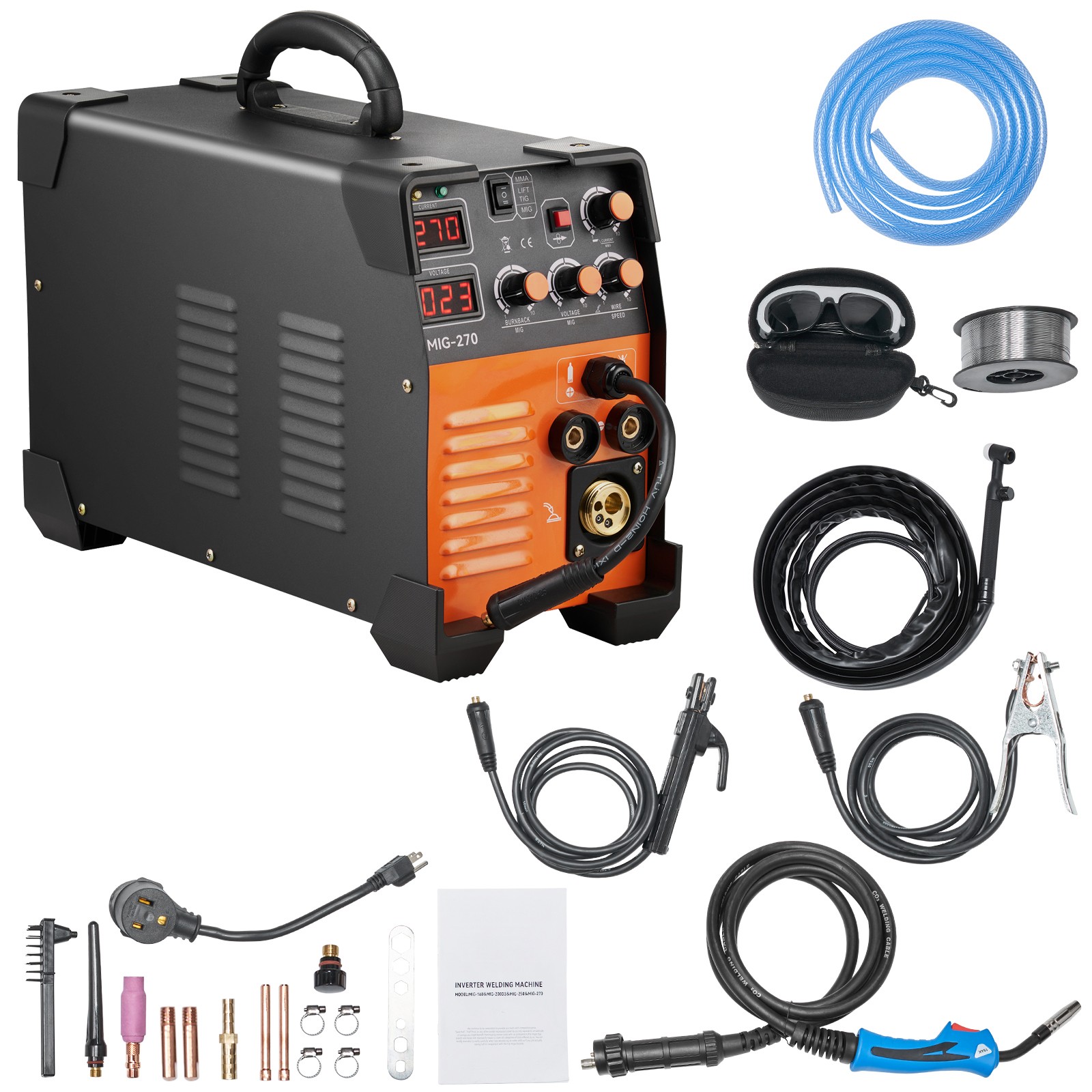 Uimoso Mig Welder Welding Machine 270A MIG MMA TIG 3 In 1 Welder Combo 110V/220V