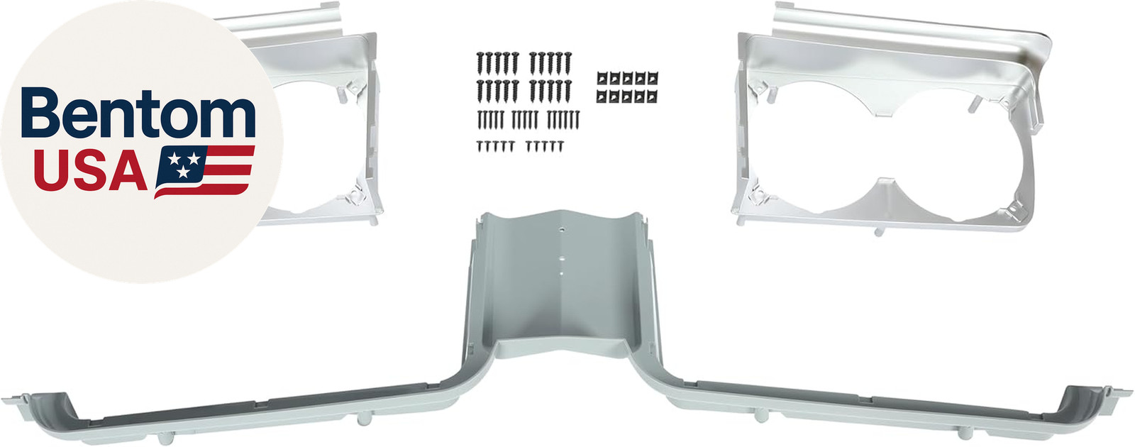 Grille Center Stone Shield Headlamp Housings for Oldsmobile Cutlass 1971 1972