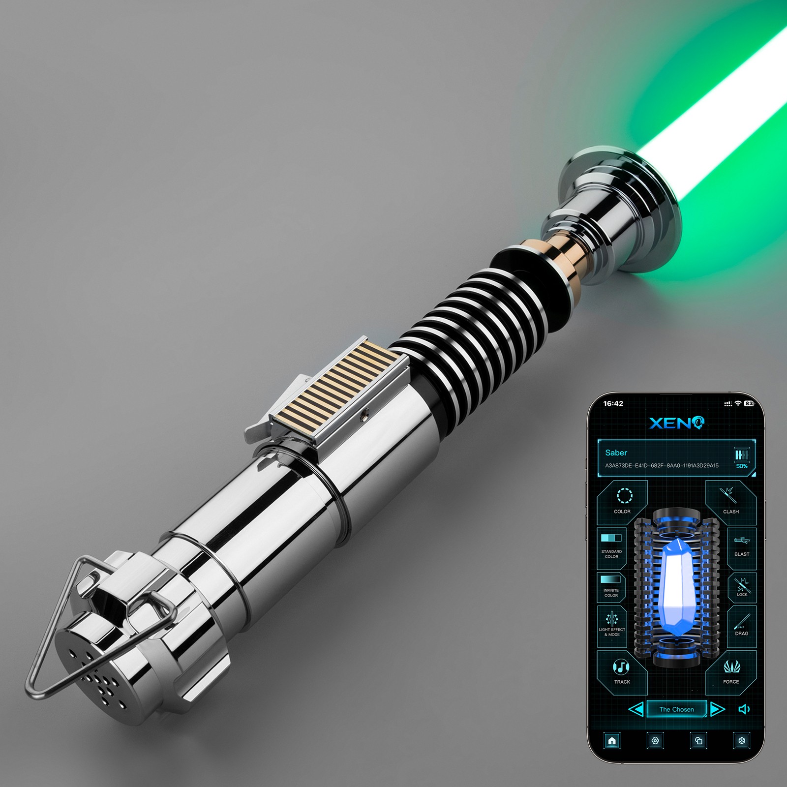 Pro Force  Lightsaber 16 Sound Fonts Metal Hilt Dueling Saber Adult Gift Cosplay