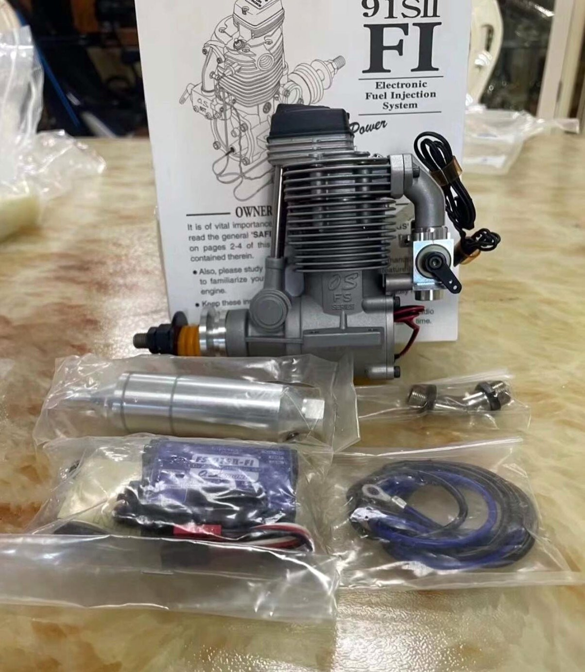 OS Max FS 91S II FI Four Stroke Electronic Fuel Injection RC Glow Engine Japan OS Max FS 91S II FI Four Stroke Electronic Fuel Injection RC Glow Engine Japan