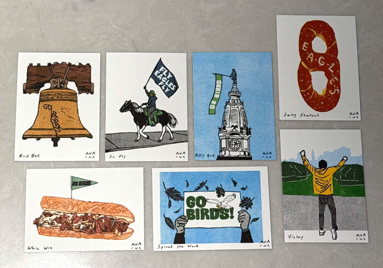 Inciardi x NFL Eagles Collab Full Set New Rare