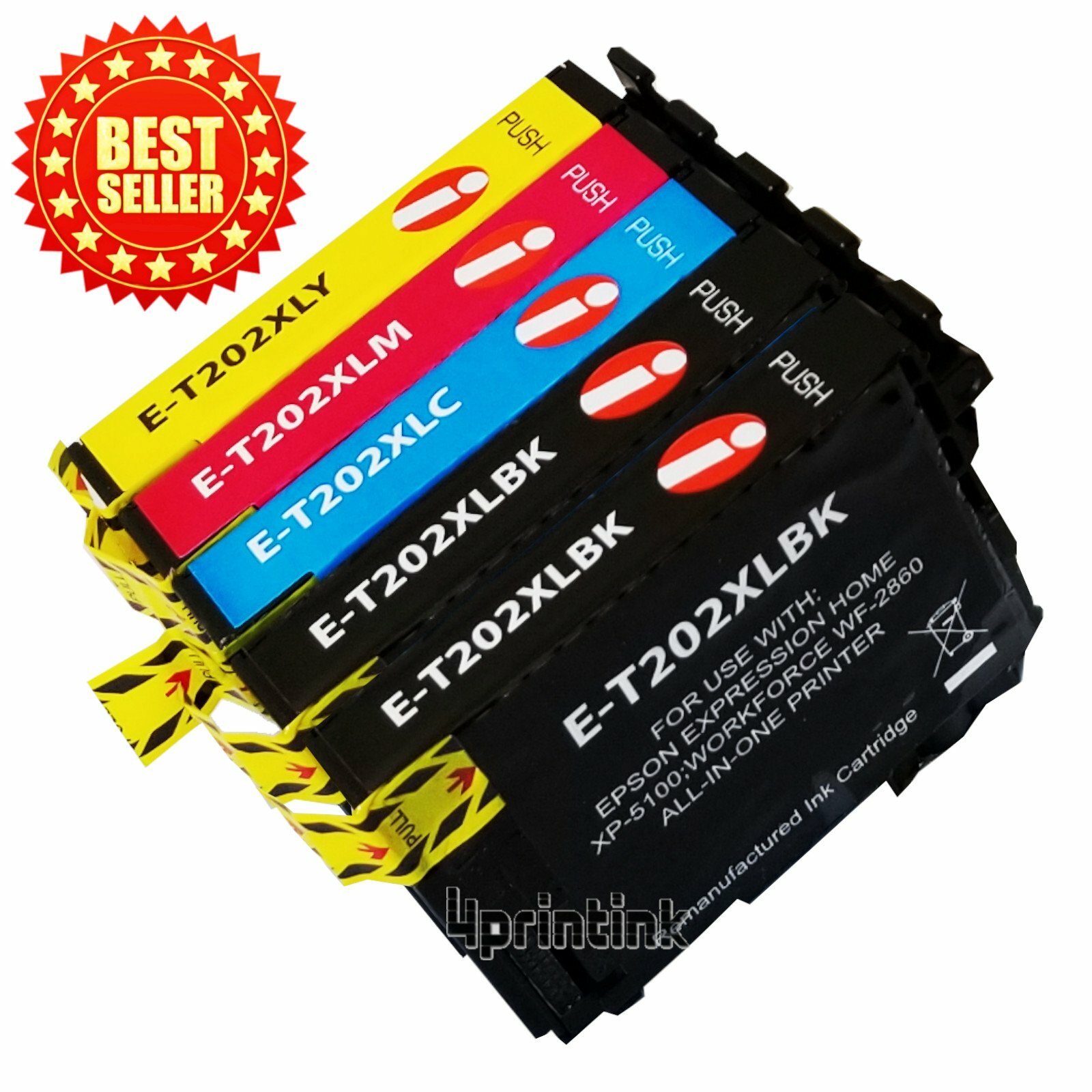 Remanufactured 202 XL T202XL Ink Cartridge For Epson 202XL XP-5100 & WF-2860