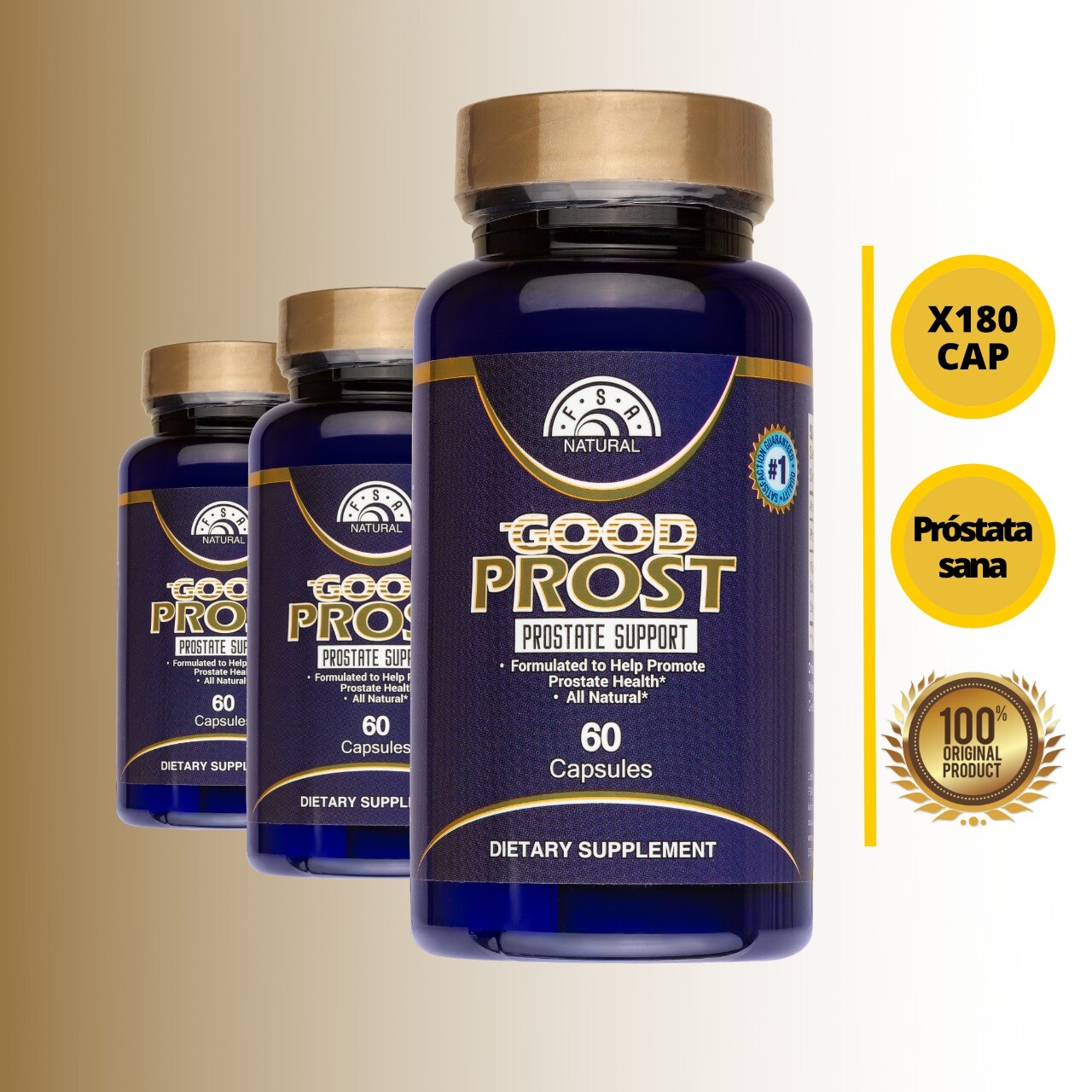GOOD PROST PROSTATE - Prostate Health - Enlarged Prostate - 180 Capsules
