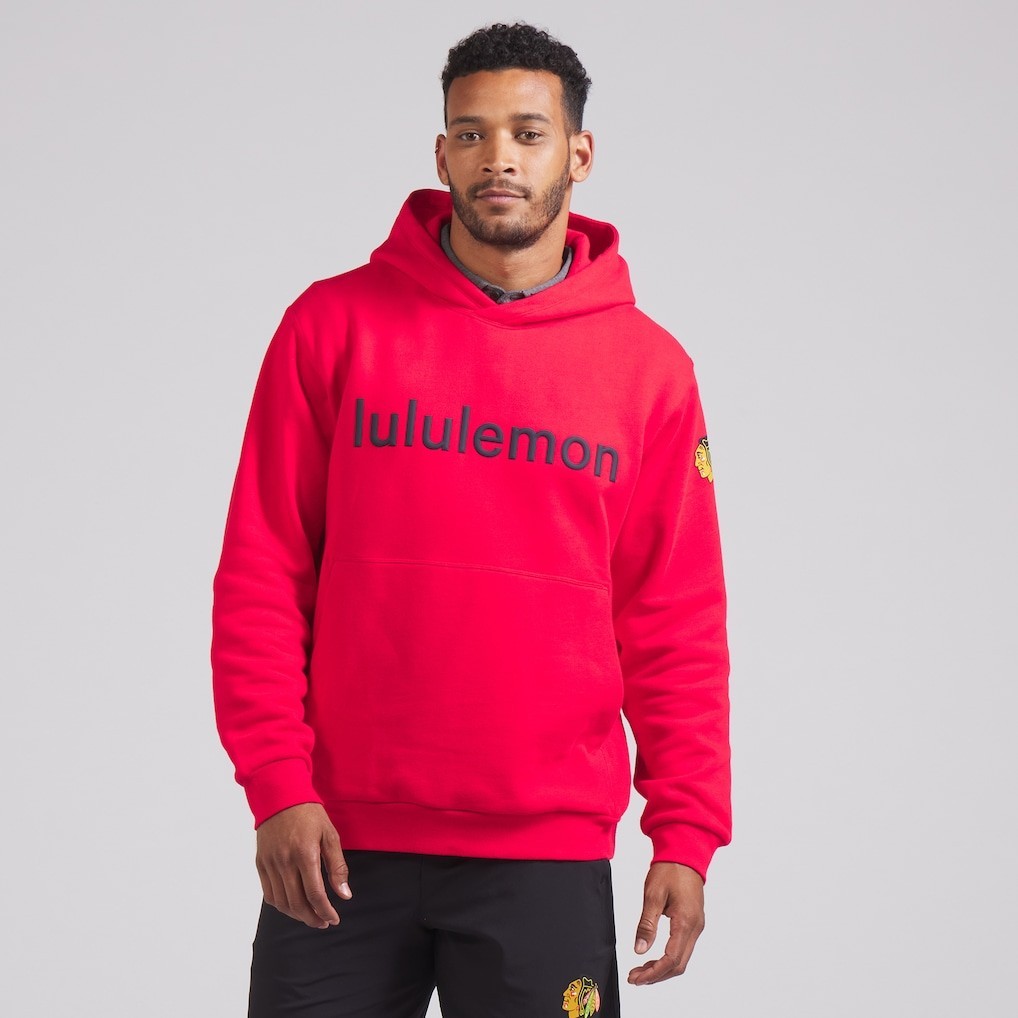 NEW Chicago Blackhawks lululemon x NHL Men's Steady State Pullover Hoodie