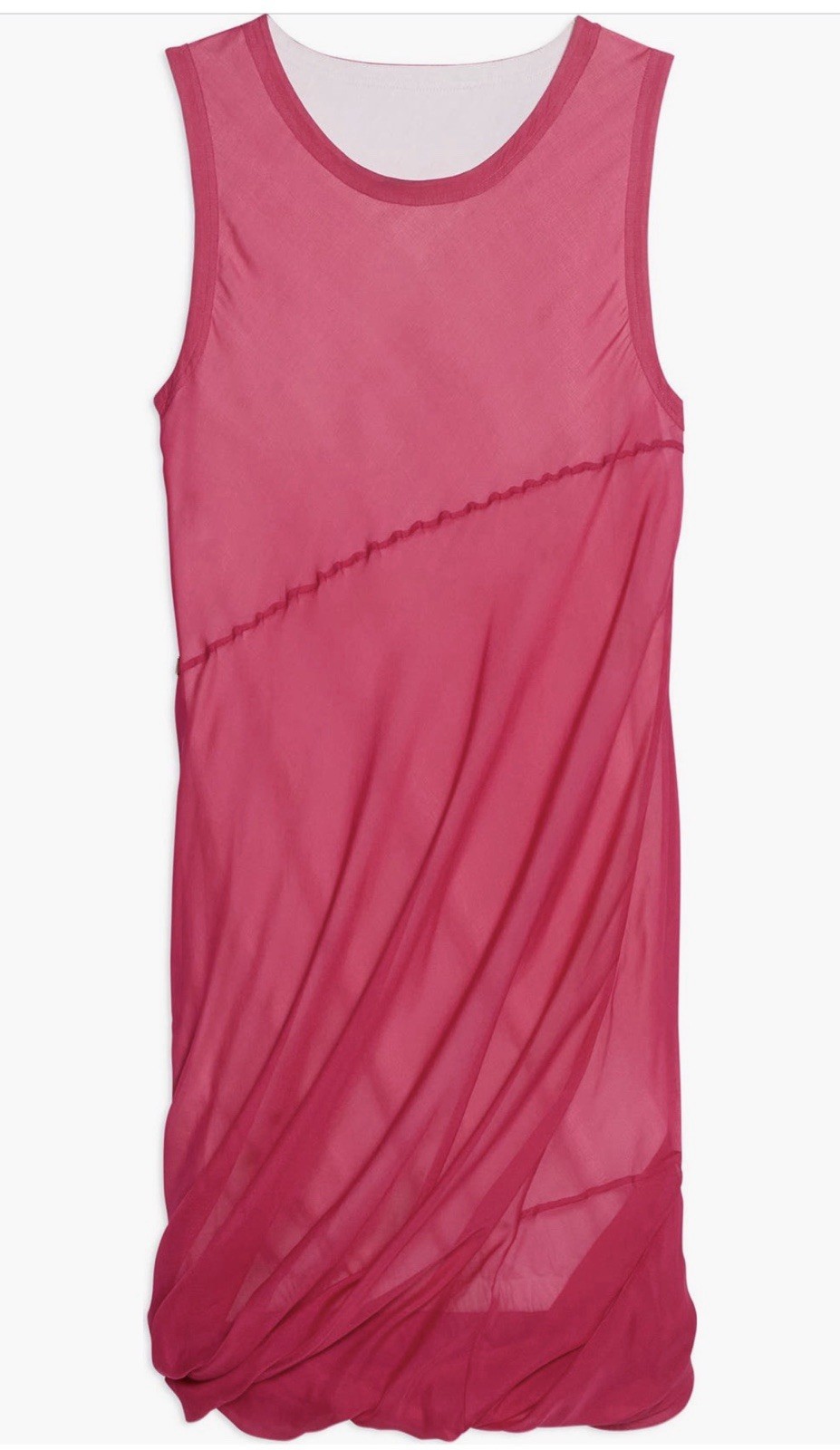 NWT Helmut Lang Sleeveless Silk Dress Women\'s X-Small Pink - RETAIL $499 