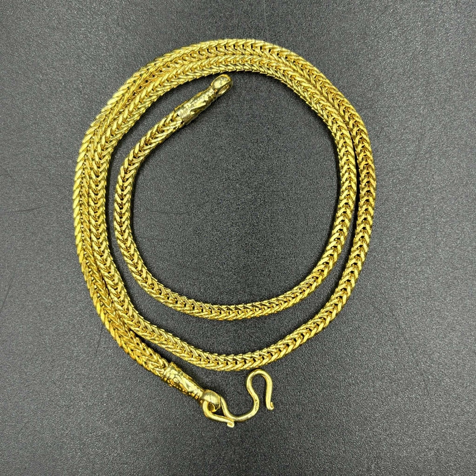 Wonderful Near Eastern 20K gold plated vintage Chain unique Necklace