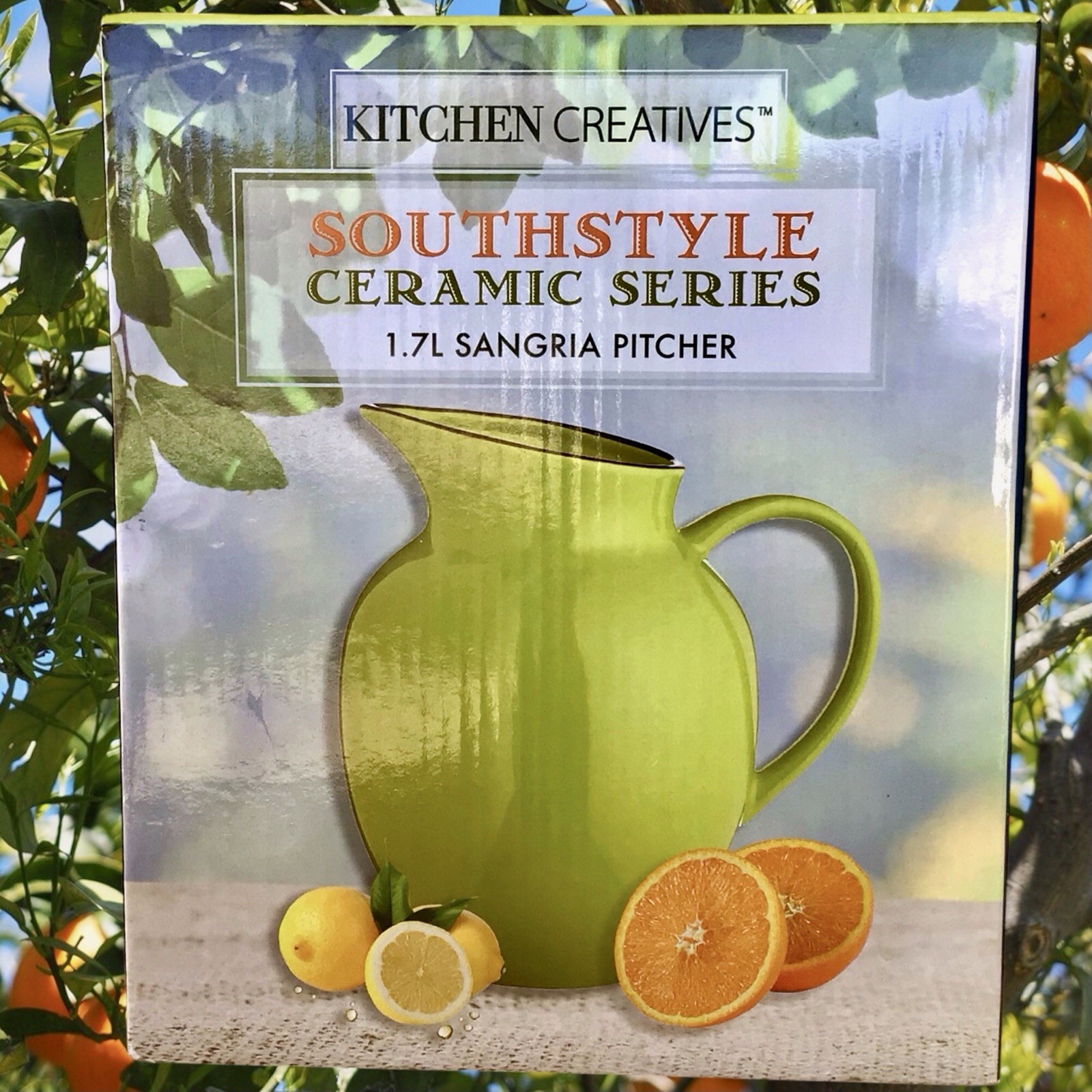 KITCHEN CREAVTIVES SOUTHSTYLE CERAMIC 1.7L PITCHER Brand NEW in BOX 9.99 