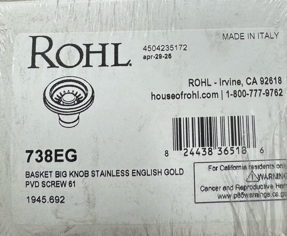 ROHL 738EG 3-1/2\