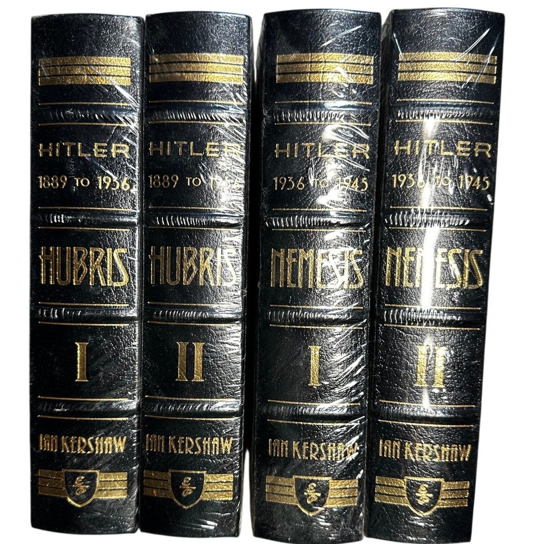 Easton Press Ian Kershaw Hitler Hubris Nemesis 4 Vol Leather Set NEW SEALED