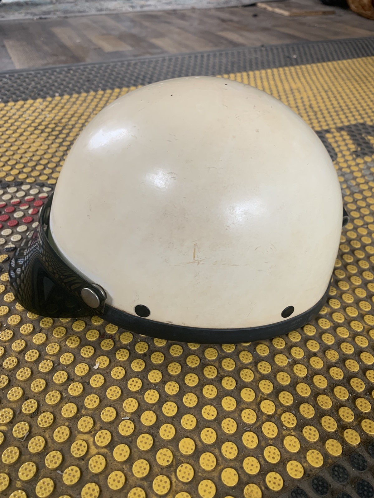 Old vintage Harley Davidson cruiser helmet MCHAL small knucklehead 