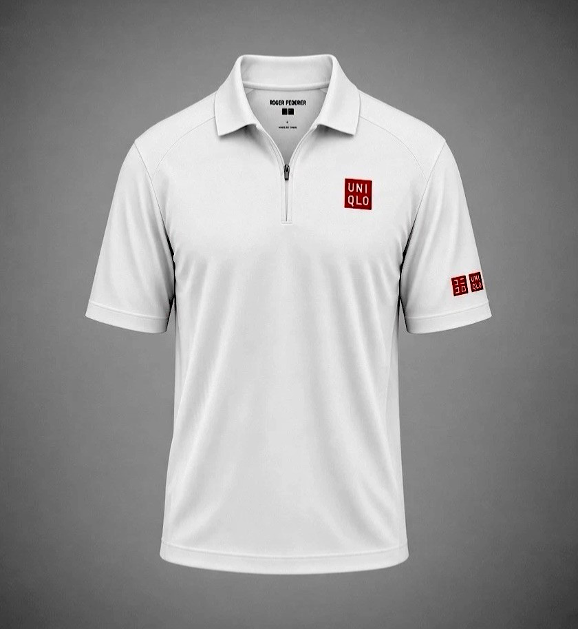 UNIQLO RF Roger Federer Polo White Shirt 2026 Wimbledon Tennis Hall of Fame L UNIQLO RF Roger Federer Polo White Shirt 2026 Wimbledon Tennis Hall of Fame L