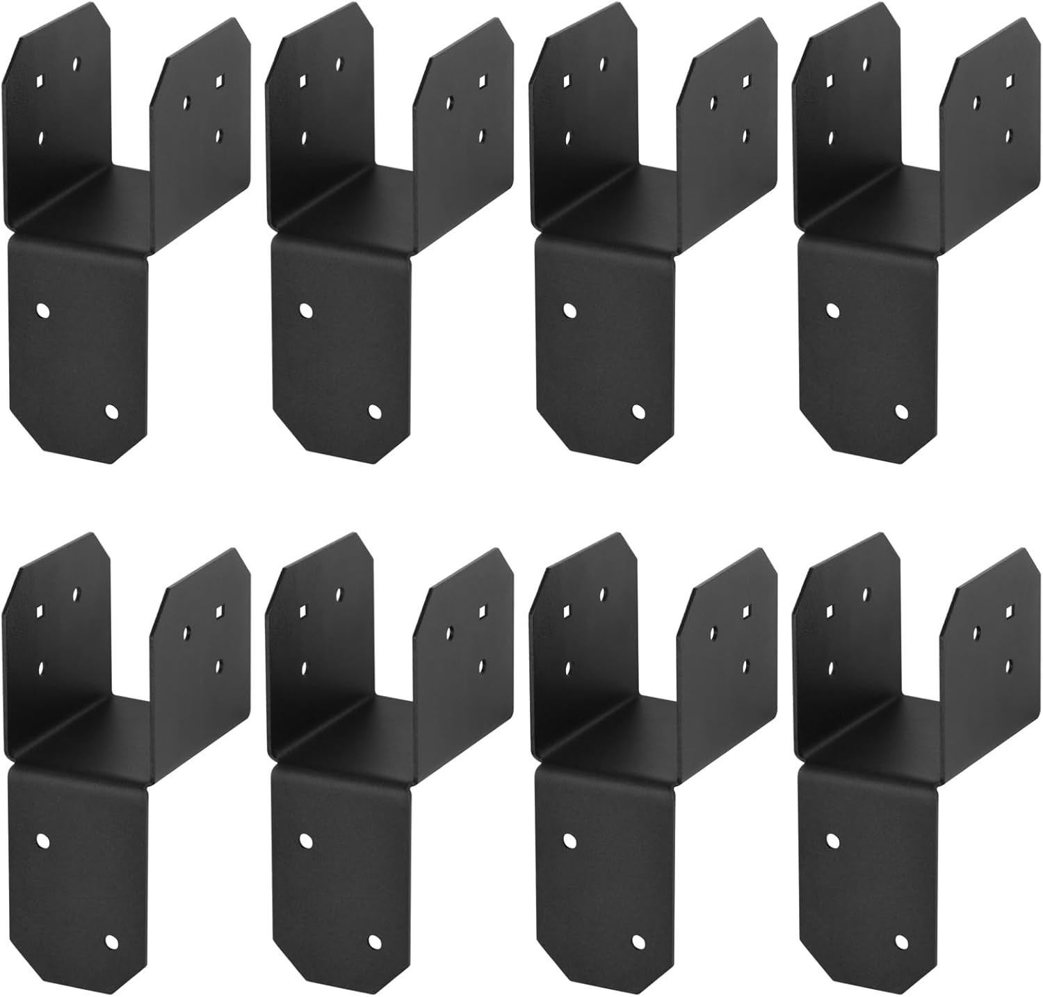 8 Pcs 2X4 Joist Anchor Connector Post Caps Tie Bracket for Pergola 17 Gauge