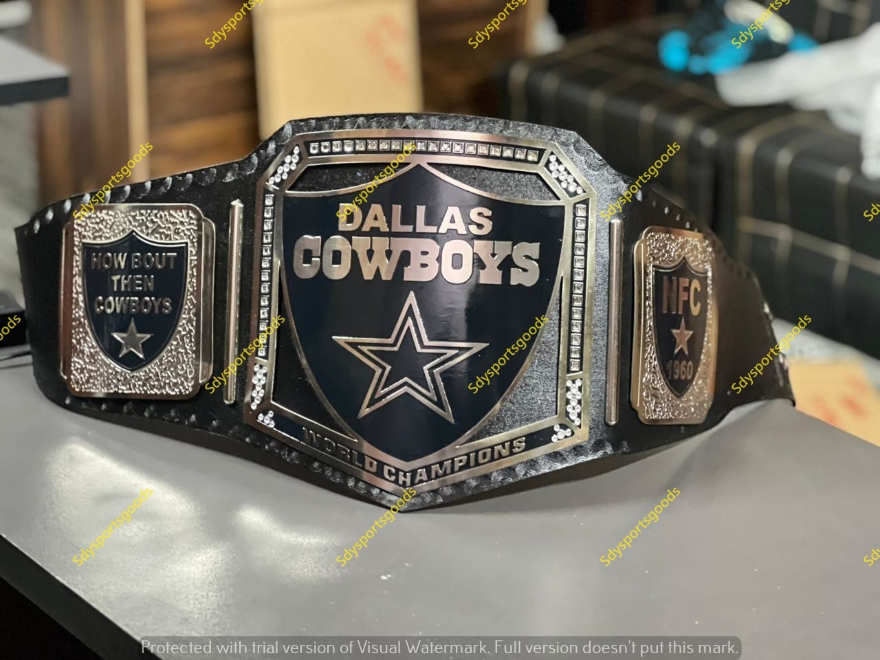 Custom Dallas cowboys Championship Title Belt Adult Size 2MM Brass