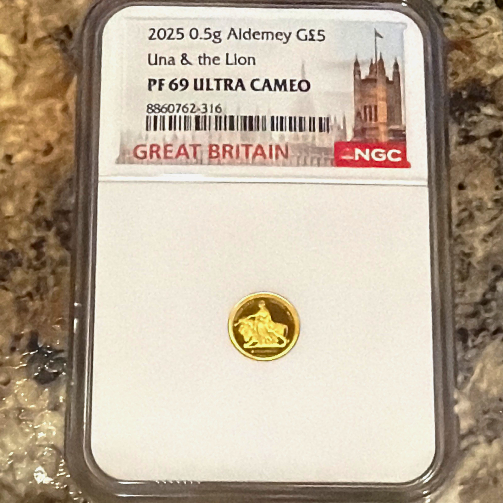2025 Alderney £5 Gold Una & the Lion NGC PF69 Ultra Cameo Coin 2025 Alderney £5 Gold Una & the Lion NGC PF69 Ultra Cameo Coin