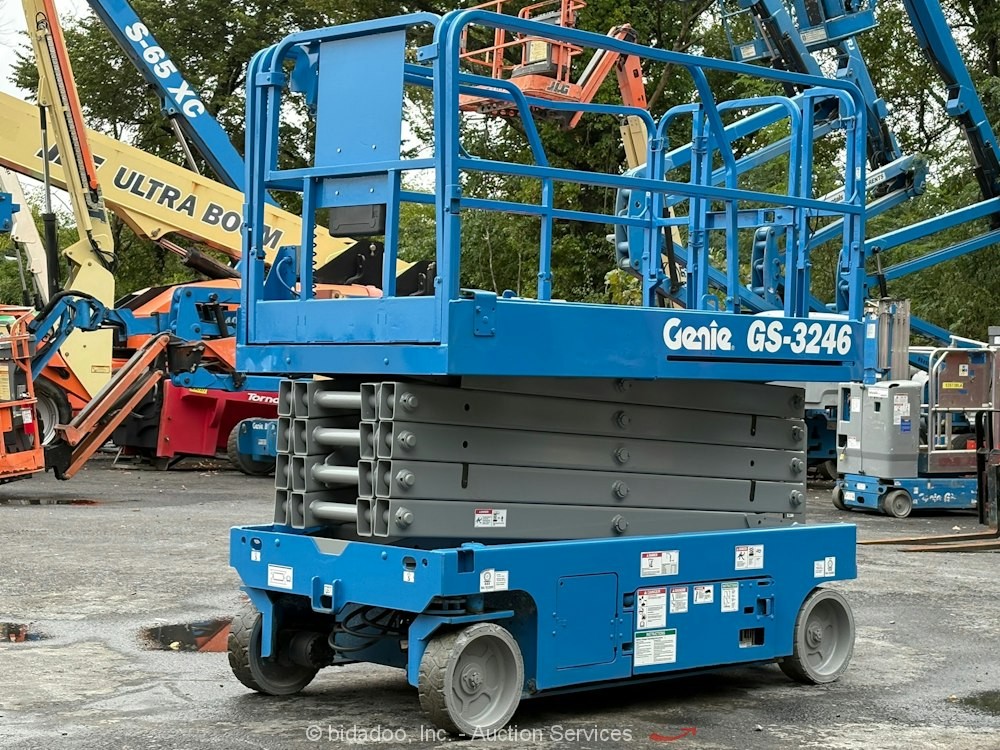 2016 Genie GS-3246 32\' Electric Scissor Lift Man Aerial Platform 24V bidadoo