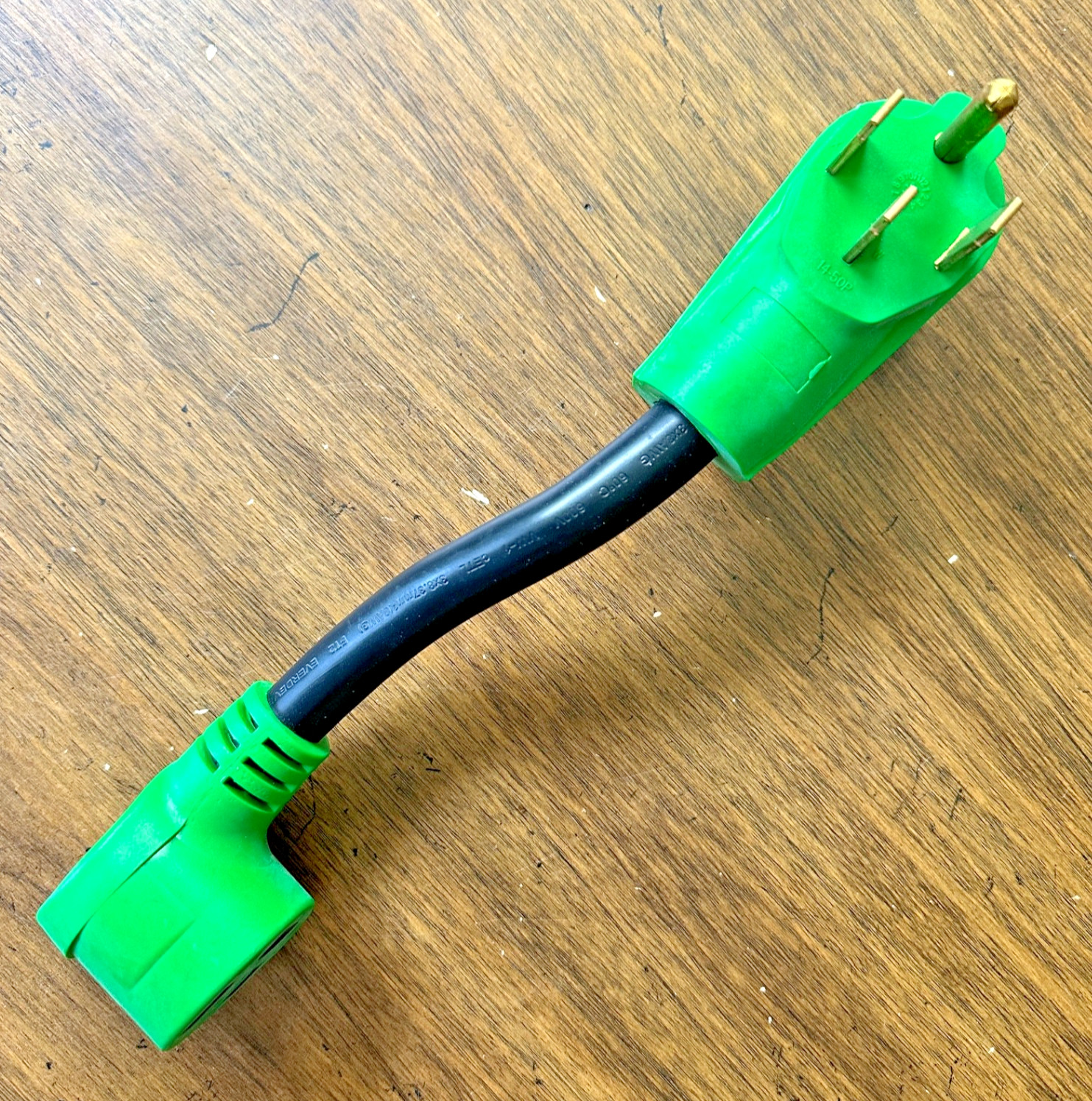 NEMA 14-50 to 6-50 Adapter RV welder outlet 14-50P 6-50R 40 amps 240v RVMATE