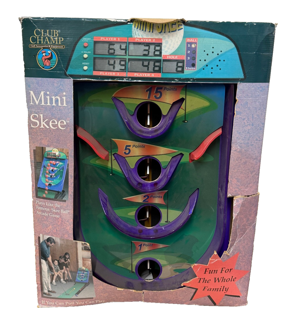 Club Champ Mini Skee Arcade Style Golf Game In Box As Shown