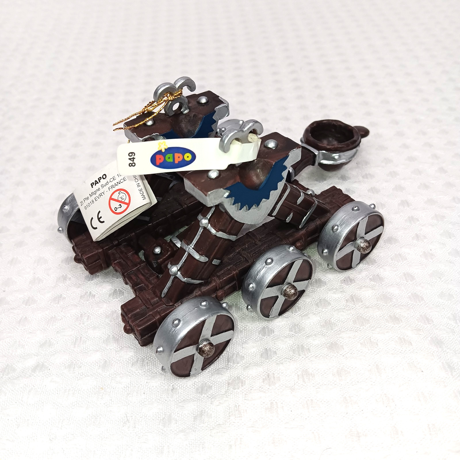 Vintage 2000 Papo Catapult Blue Medieval Moving Parts Rolls Clean Vintage 2000 Papo Catapult Blue Medieval Moving Parts Rolls Clean