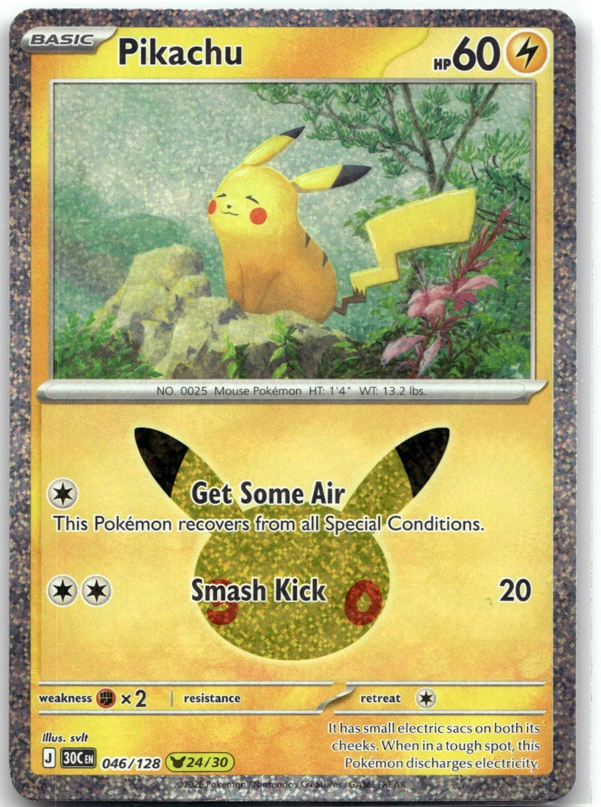 Pikachu Holofoil [30C - 046/128]