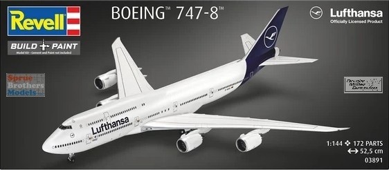RVG03891 1:144 Revell Germany Boeing 747-8 Lufthansa