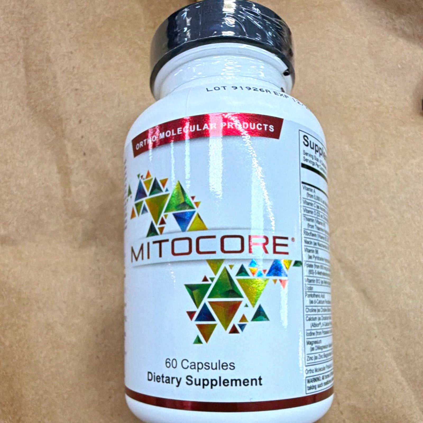 Ortho Molecular Products MitoCore Dietary Supplement 60 Capsules