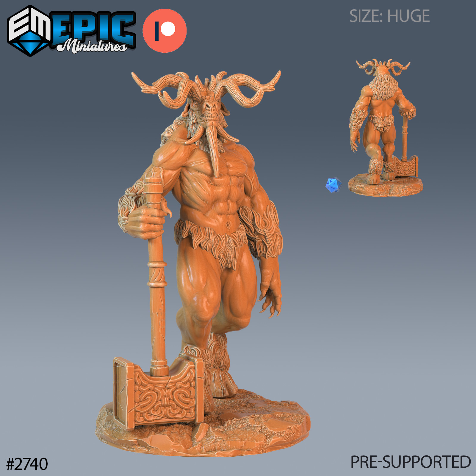 Baphomet B | Epic Miniatures | RPG D&D Pathfinder Wargaming