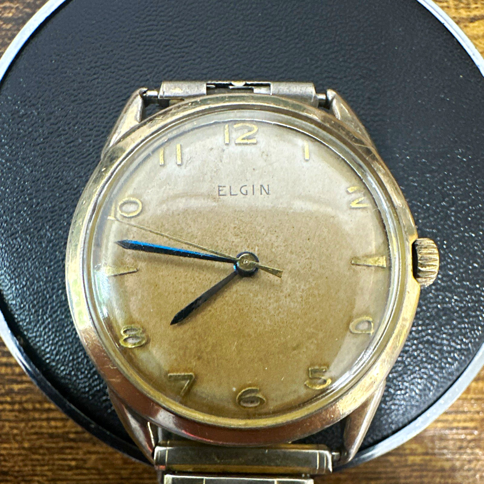 Elgin Durapower Vintage Manual Wind Analog Watch 33mm running #40