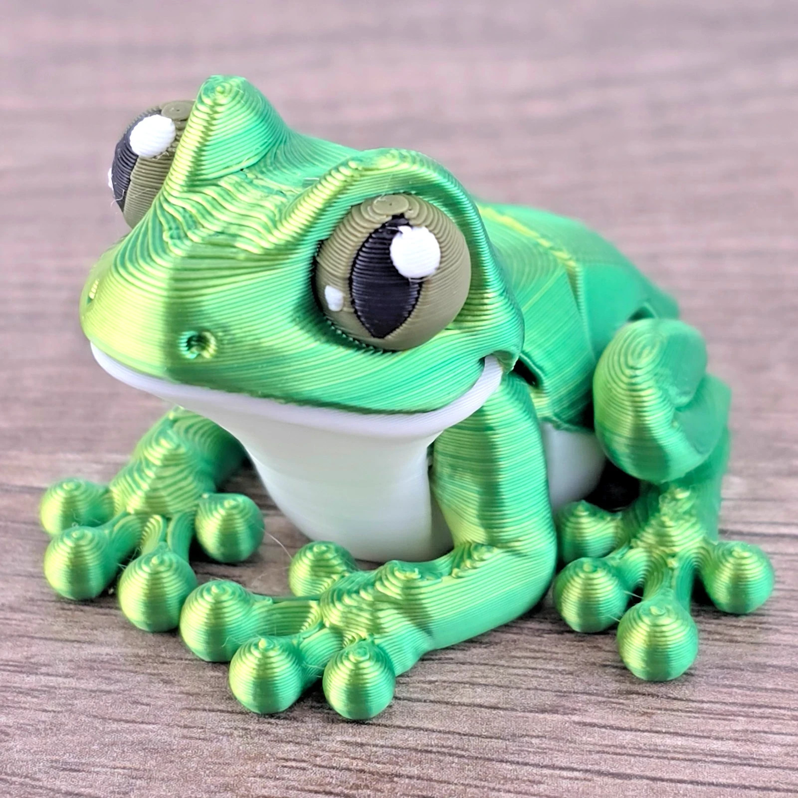 Mini Frog 3D Printed Articulated Flexi Fidget Toy Cute Desk Pet