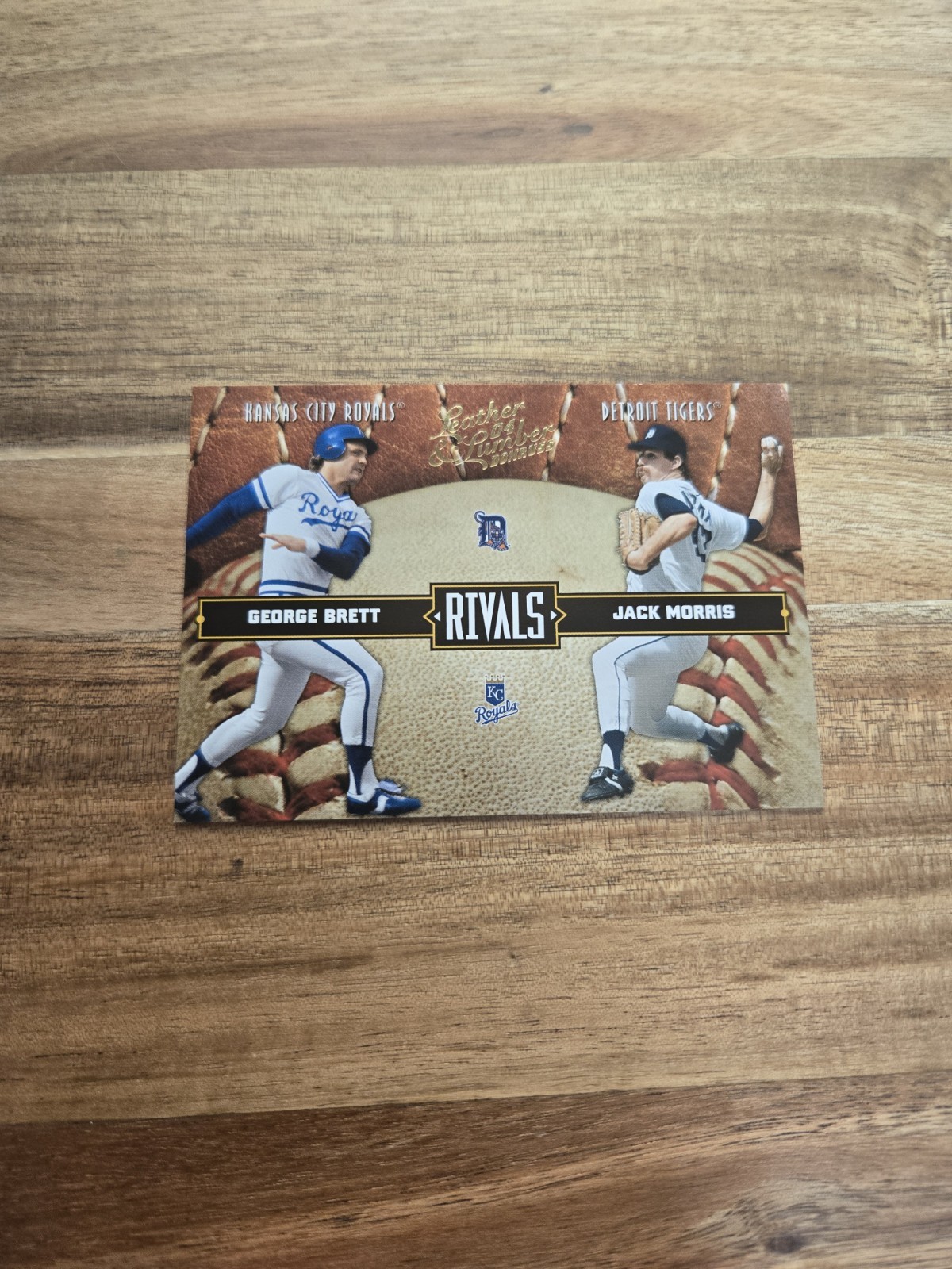 2004 Donruss Leather & Lumber * Rivals * George Brett, Jack Morris #LLR-10 /2499