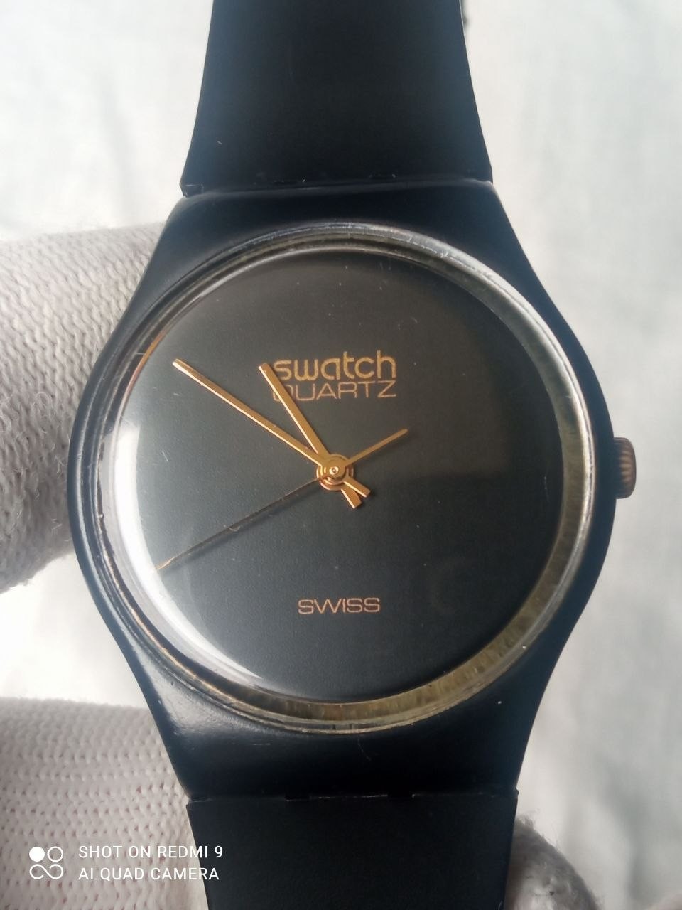 Swatch Black Magic GB101 1983 Big Logo Standard Gents very rare collection