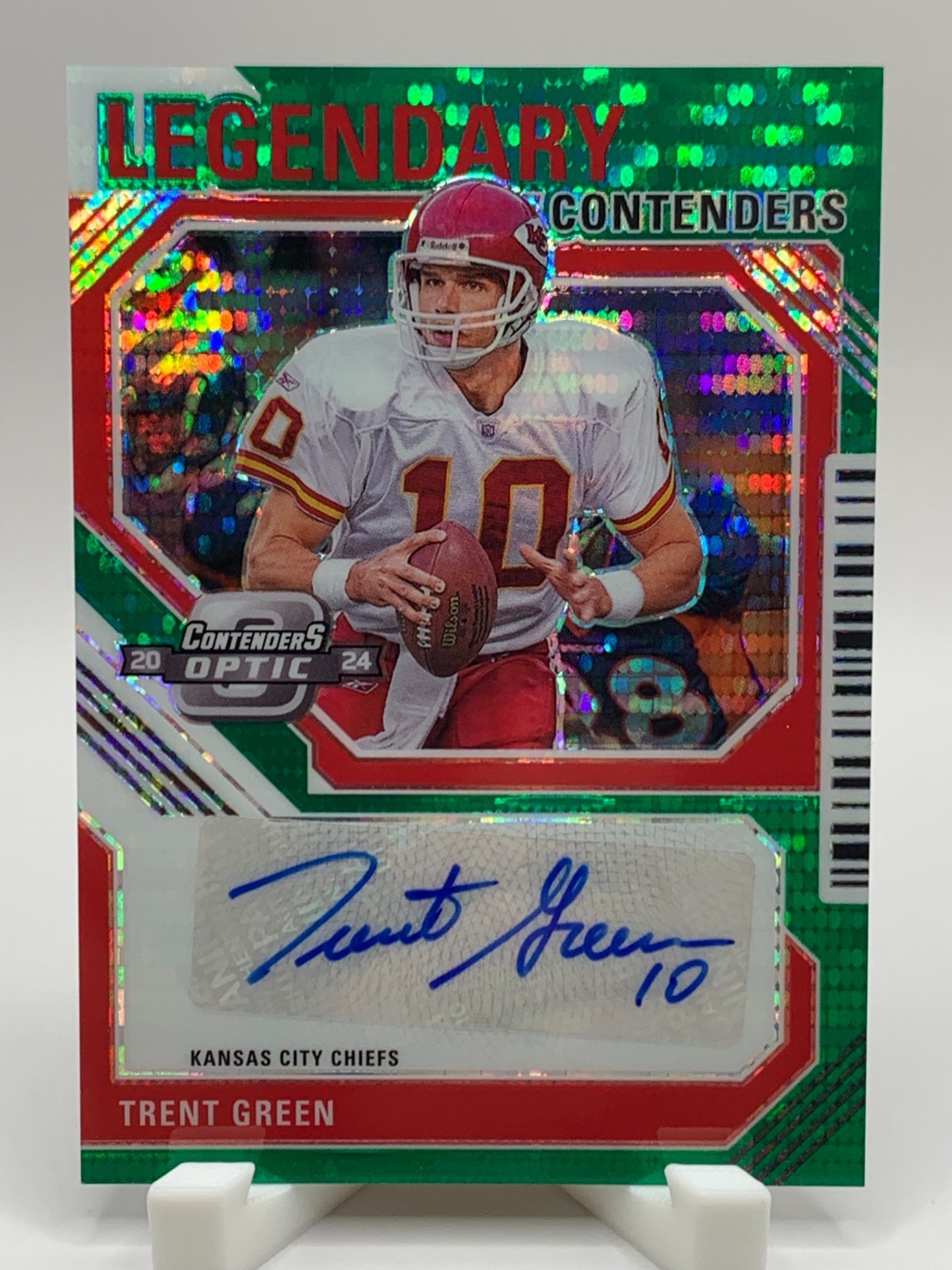 TRENT GREEN 2024 CONTENDERS OPTIC LEGENDARY AUTO GREEN PULSAR /30 (B-5)