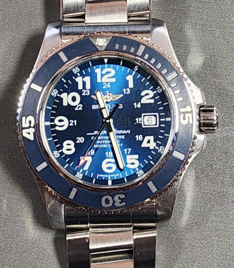 Breitling Superocean II 44 Blue Steel Automatic A17392D8/C910 - Box/Papers
