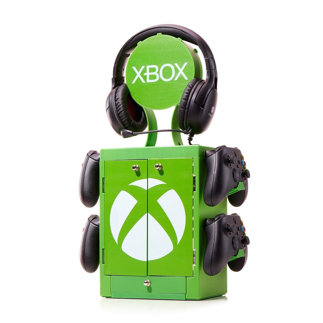 Numskull Official Xbox ‘Green Gaming Locker Controller Holder & Headset Stand Numskull Official Xbox ‘Green Gaming Locker Controller Holder & Headset Stand