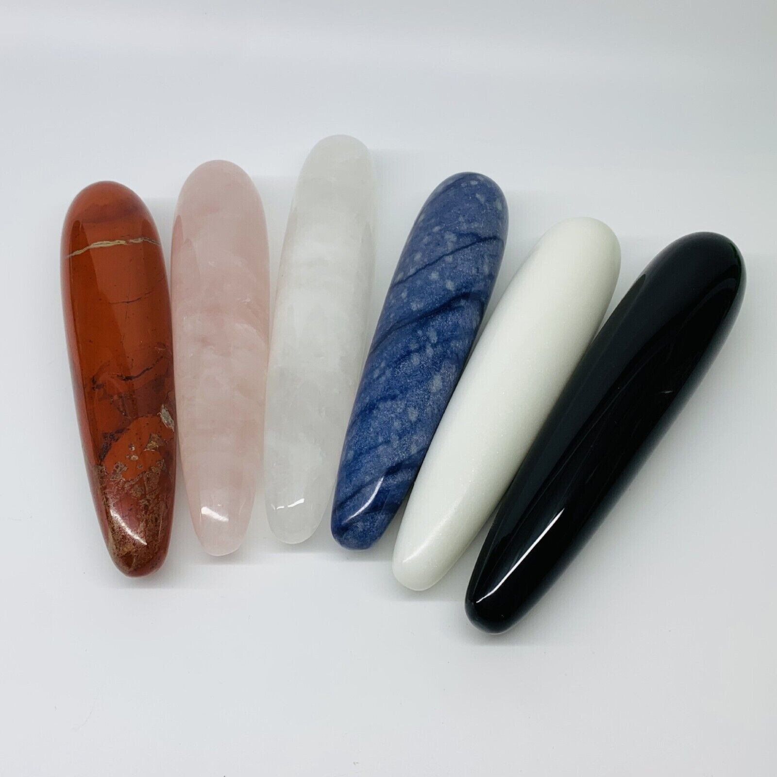 7PC Natural mix Crystal Massage Yoni Wand Healing reiki gem for Gift decor 7PC Natural mix Crystal Massage Yoni Wand Healing reiki gem for Gift decor