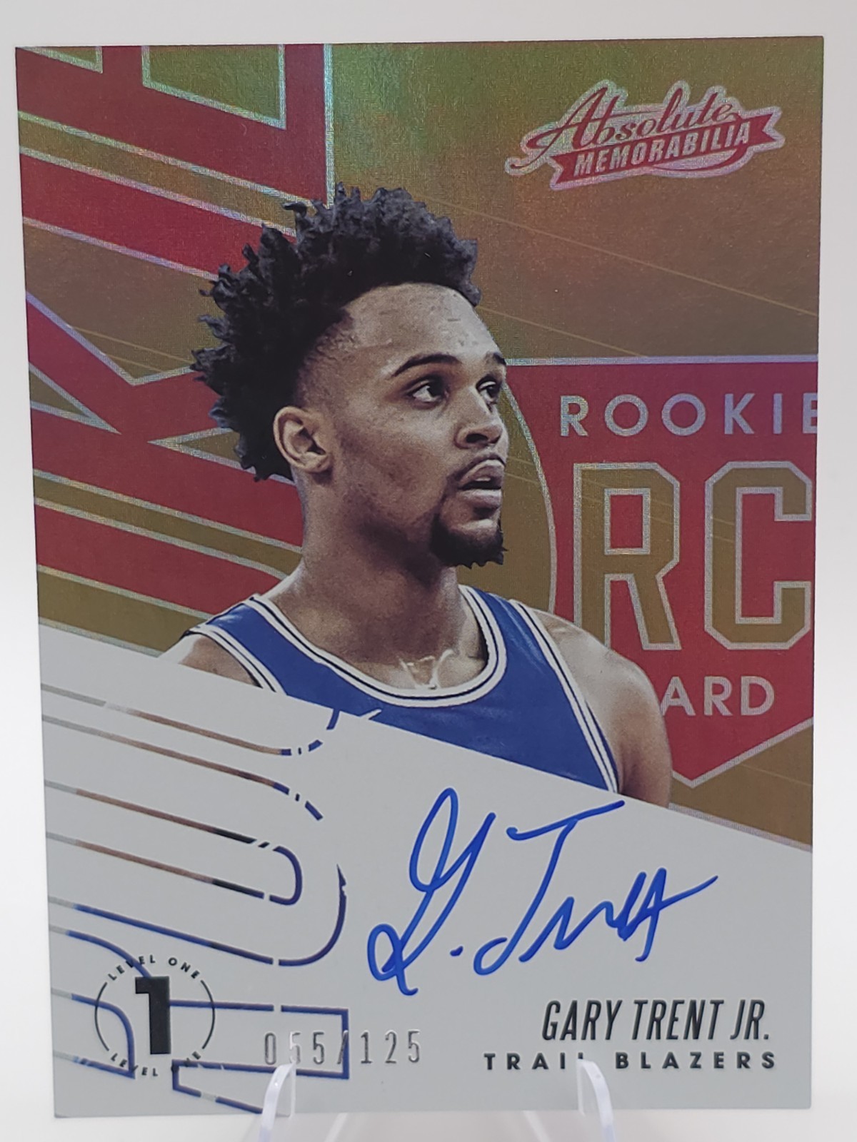 2018-19 Panini Absolute Memorabilia Rookie 73/125 Gary Trent Jr #RA-GTJ Auto