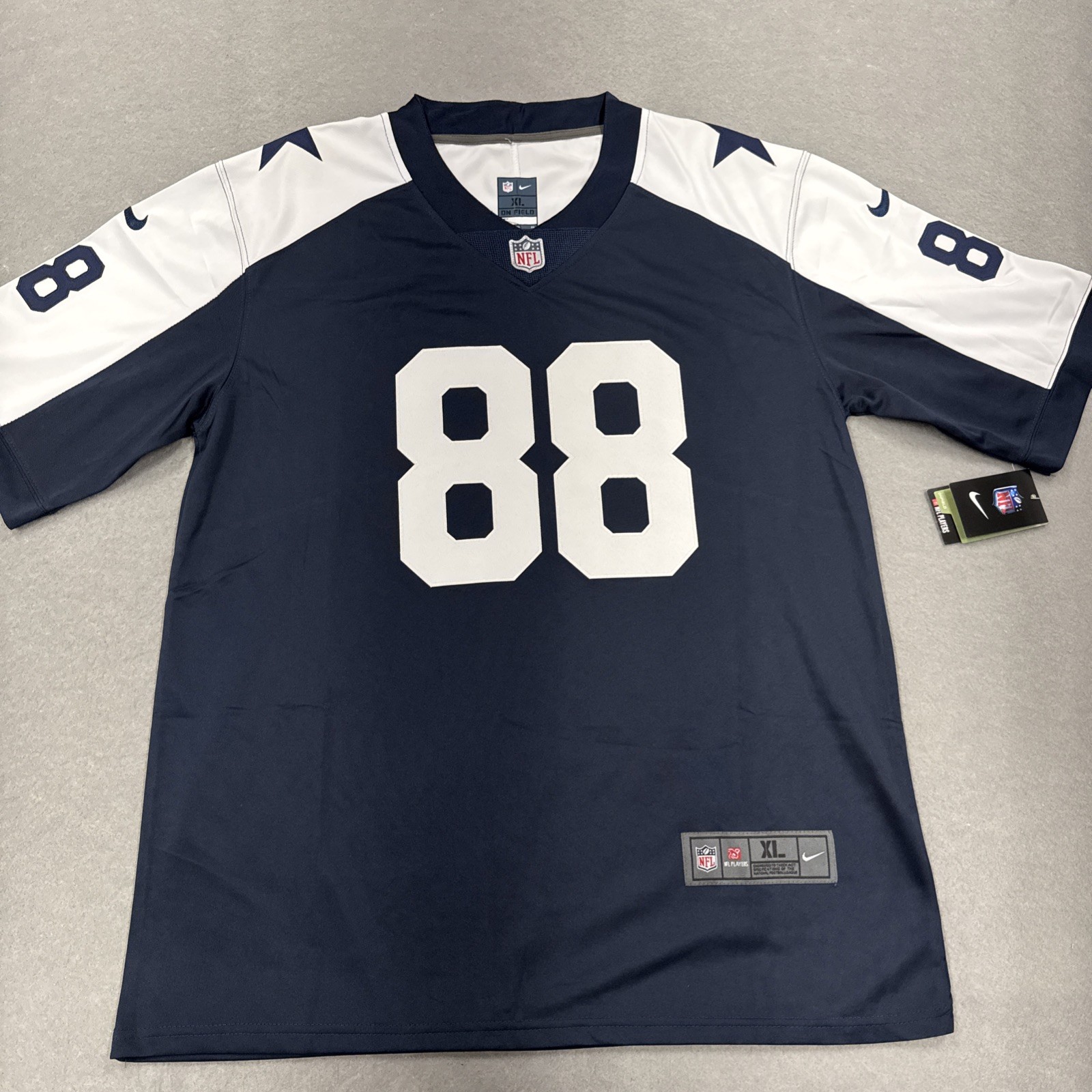 Dallas Cowboys Jersey Mens XL Navy NFL Football CeeDee Lamb Nike NEW Throwback