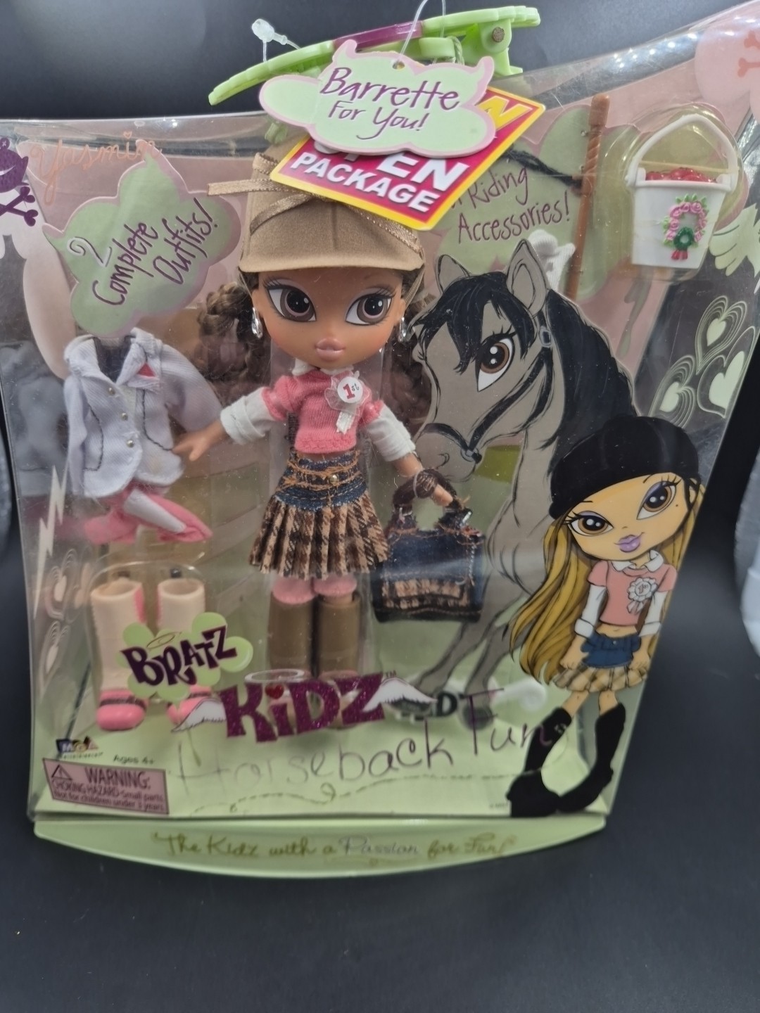 Girlz Girl Bratz Kidz Kid Horseback Fun Yasmin Doll Accessories New Apples