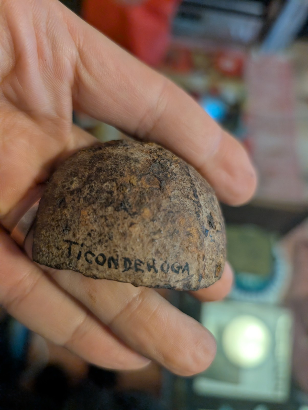 French Indian War Shell Fragment Relic - 1758 Fort Ticonderoga / Abercrombie
