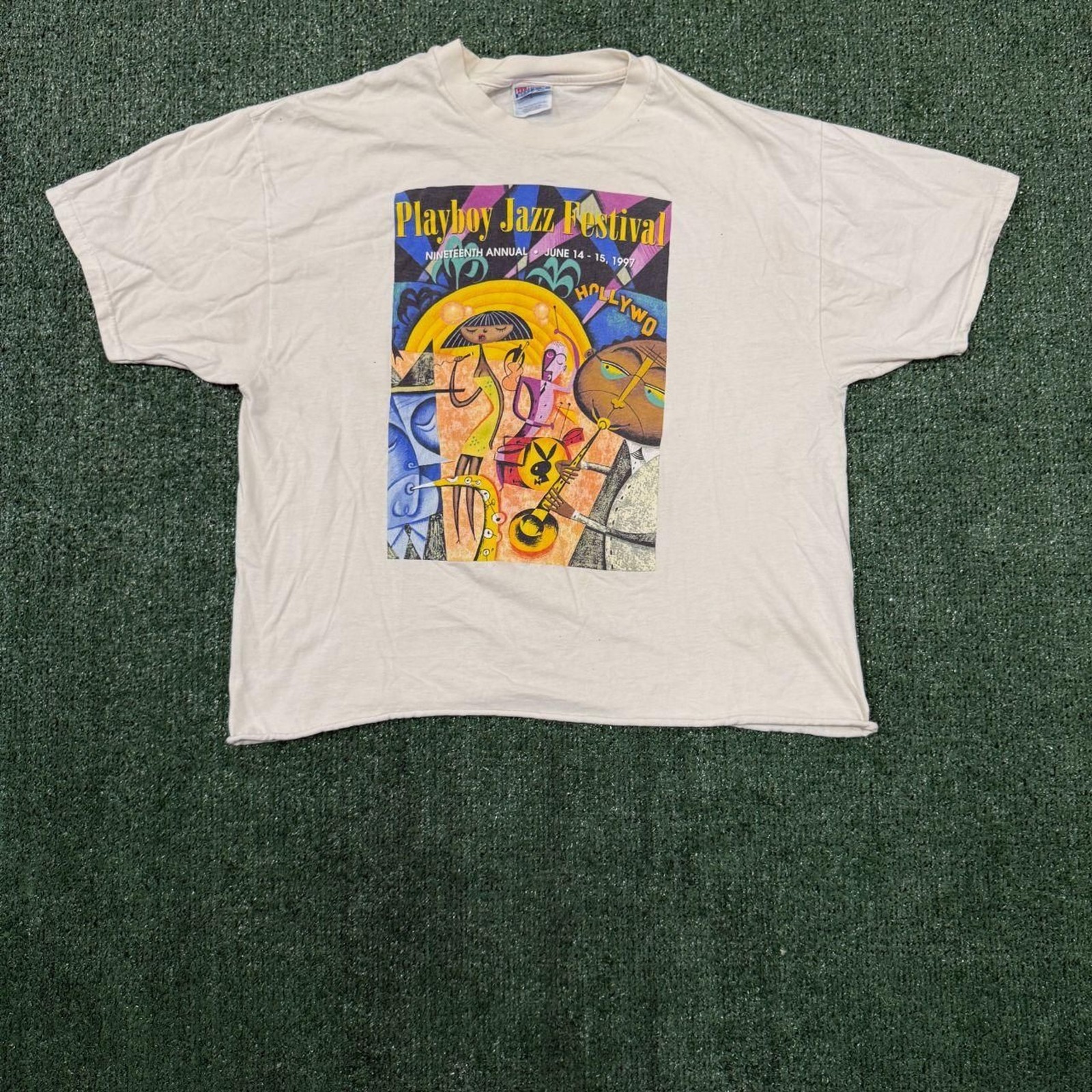 1997 Playboy Jazz Festival Hollywood Vintage Graphic Tee 1997 Playboy Jazz Festival Hollywood Vintage Graphic Tee