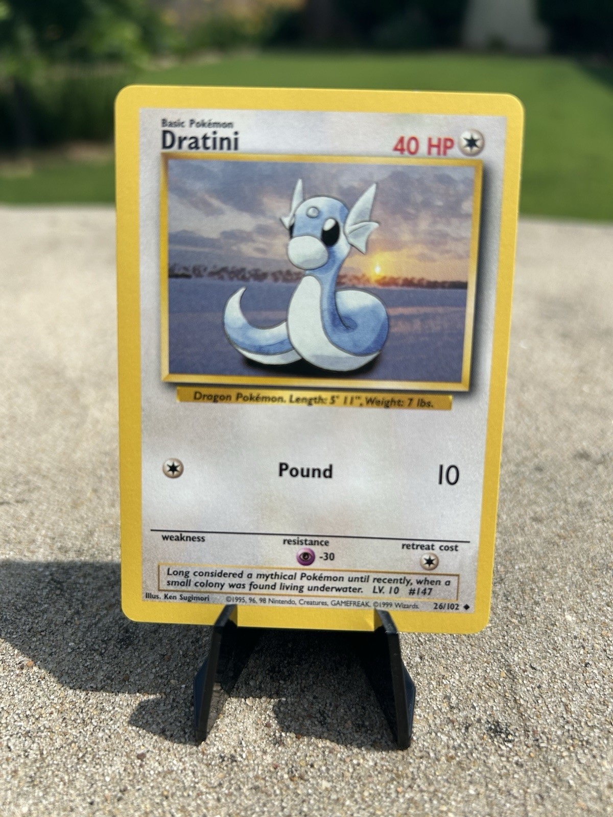 Pokémon TCG Dratini Base Set, Unlimited Uncommon Card 26/102 NM Condition