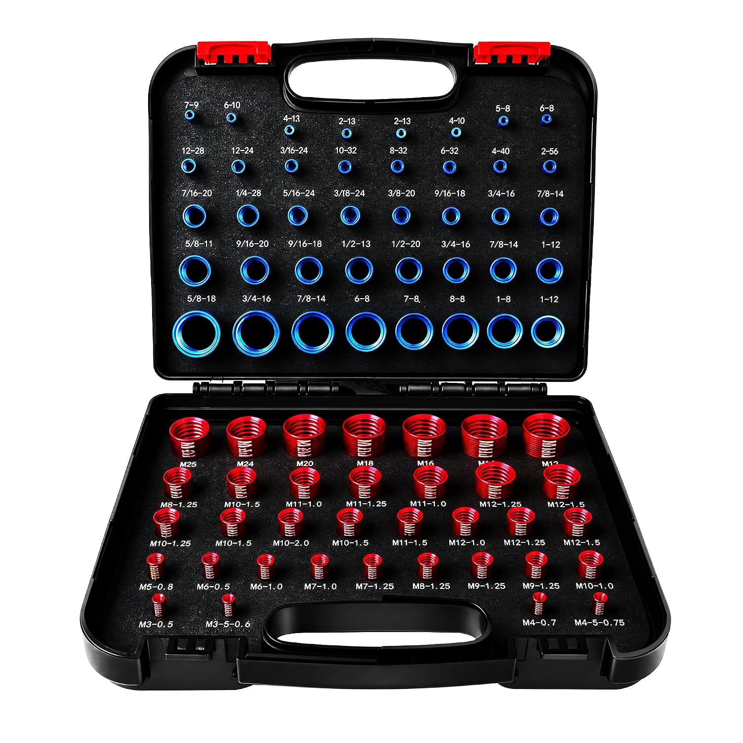 76Pcs Thread Checker, Nut and Bolt Thread Checker Kit
