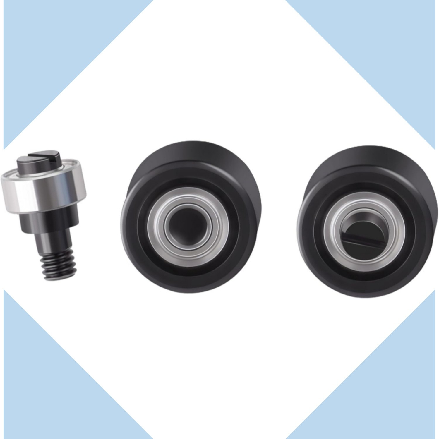 2Pcs 3037PAS Belt Sander Pulley Assembly Replacement For Astro Pneumatic Steel