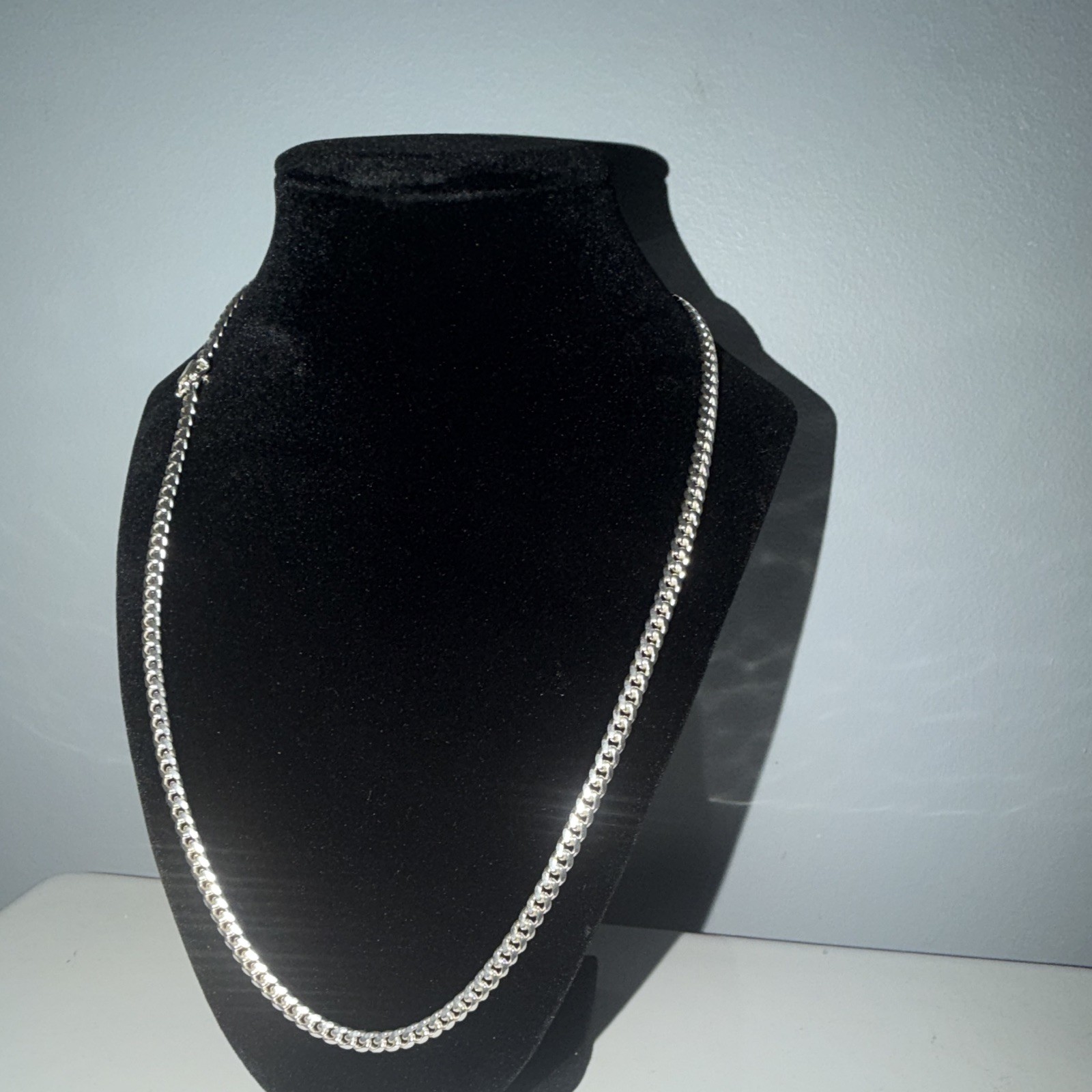 925 Sterling Silver Miami Cuban Link Chain 5mm 22” 34.13g Men’s Necklace