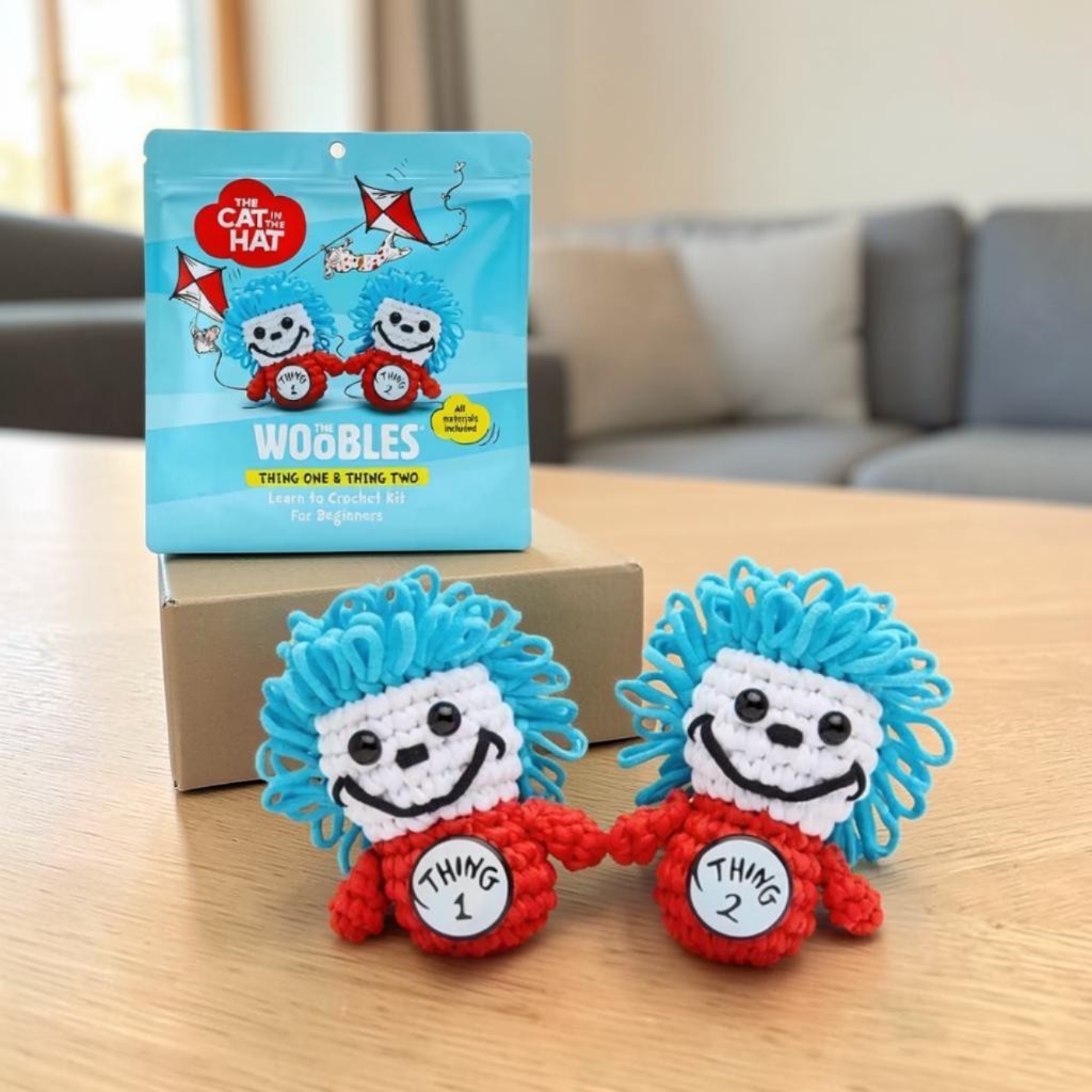 The Woobles The Cat in the Hat Crochet Kit | Thing 1 & Thing 2