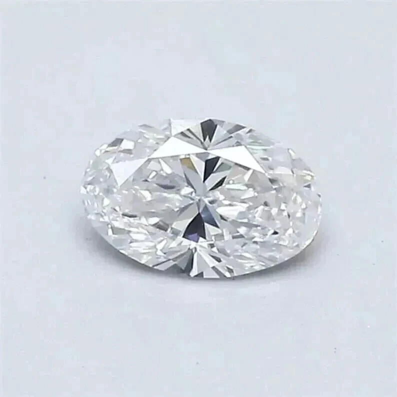 4 Ct Certified Natural Oval Cut White Diamond D Grade VVS1 + 1 Free Gift