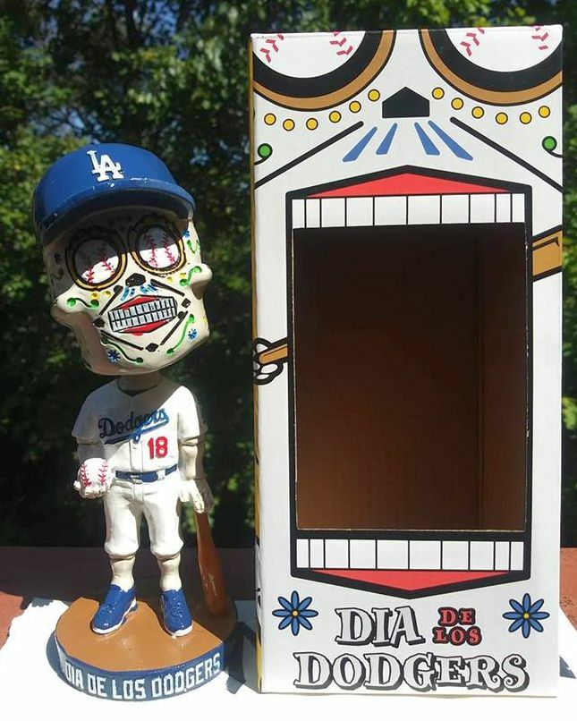 2018 Sugar Skull LA Dodgers Dia de Los Muertos Bobblehead SGA 2018 Sugar Skull LA Dodgers Dia de Los Muertos Bobblehead SGA