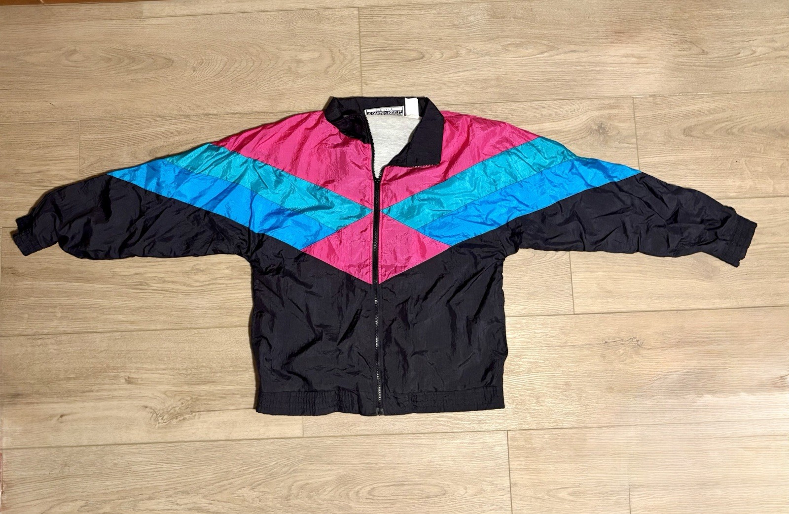 Vintage Longstreet Petite Large Windbreaker Running Jacket 90s Women’s Excellent