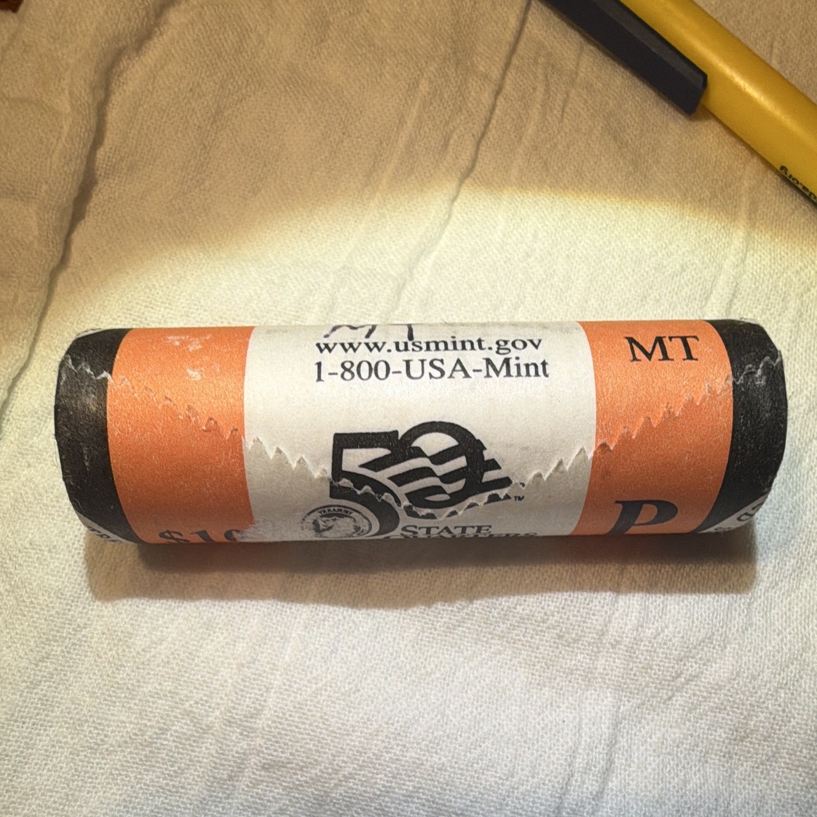 2007P Montana State Quarter Roll. Original US Mint Wrapped sealed BU OBW 2007P Montana State Quarter Roll. Original US Mint Wrapped sealed BU OBW